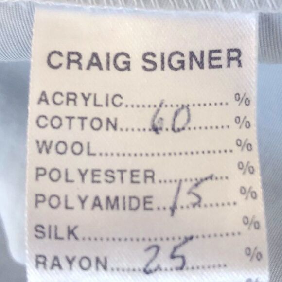 Light Blue Unisex Craig Signer Trouser 31 - Picture 7 of 7